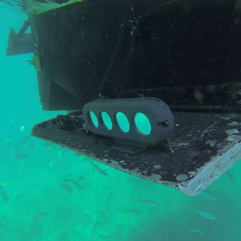 Sea-Vue Underwater Lights on Trim Tab