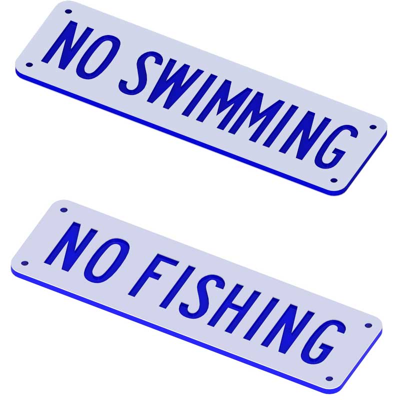 Dock and Pier Signs  Shop signage from Hurley Marine